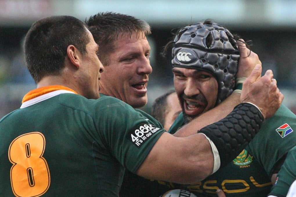 Bakkies Botha (centre) last played for South Africa two years ago. Photo: EPA