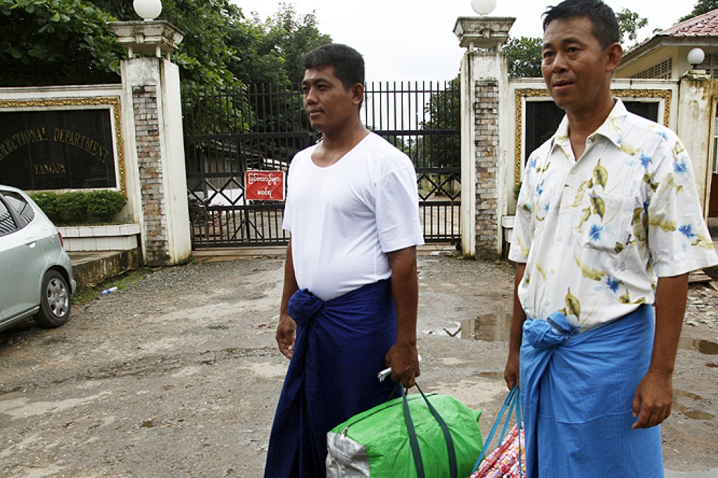 Myanmar freed 56 political prisoners in October and 70 in July as the government strives to reach an elusive nationwide peace deal with rebels. Photo: AP