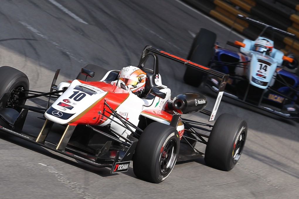 Alex Lynn on his way to winning the 60th Macau Grand Prix. Photo: Nora Tam.