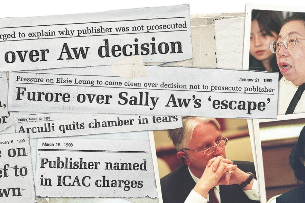 Three of the central figures in the headline-making case in 1998 were (clockwise from top) Sally Aw Sian, Elsie Leung Oi-sie and Grenville Cross. Photos: SMP