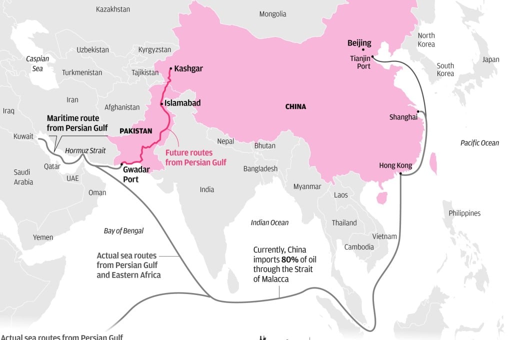 Pakistan happy to aid in China's quest for land route to the west; India, not so much