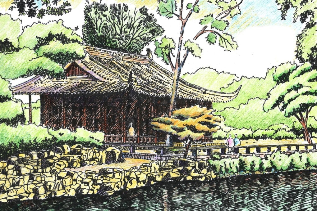 Pavilions, lakes and bridges will feature in the National China Garden. Illustration: Page Southerland Page