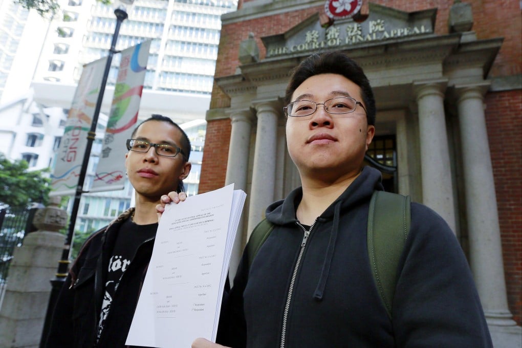 Chow Nok-hang and Wong Hin-wai. Photo: SCMP