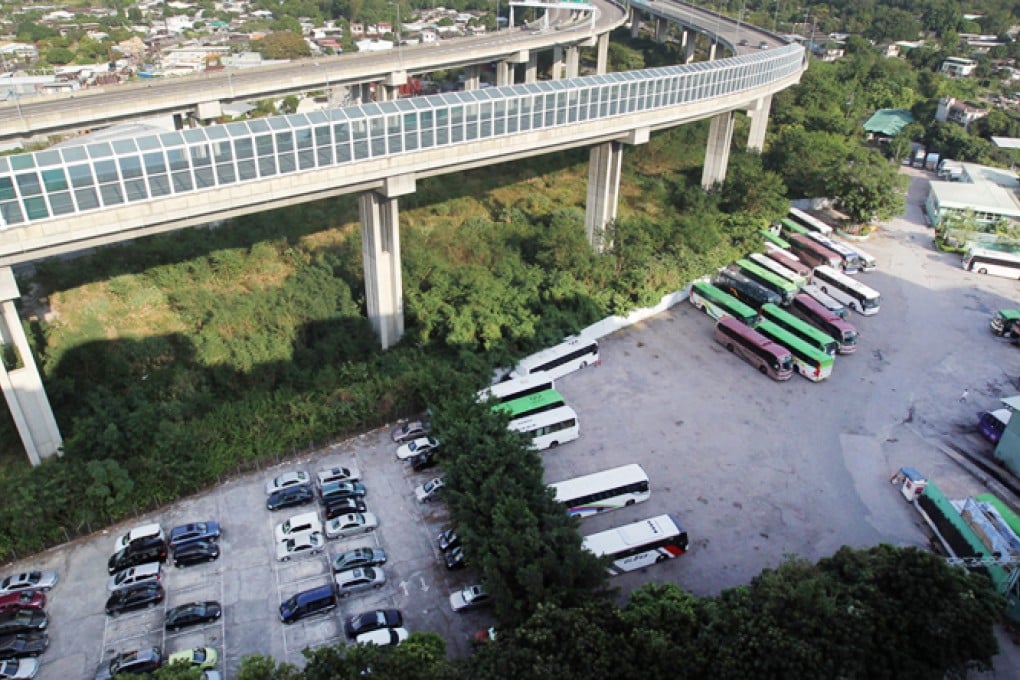 The land used as a car park in Tuen Mun donated by Lee Shau-kee to Pok Oi Hospital for the building of a nursing home. Photo: Dickson Lee