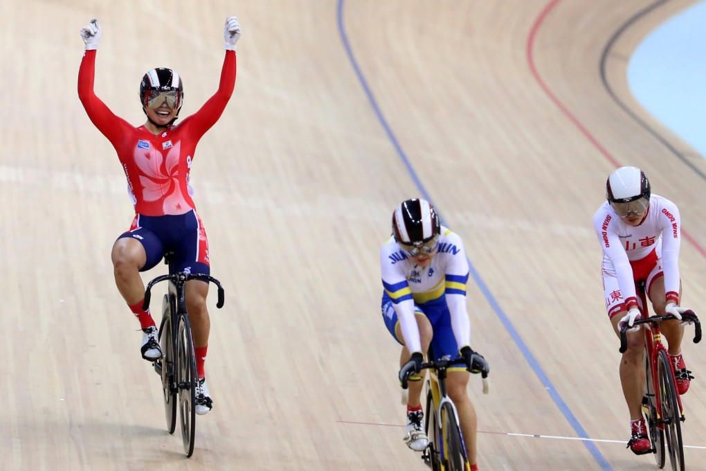 World champion cyclist Sarah Lee (left) says the Tseung Kwan O velodrome is not up to scratch. Photo: Xinhua