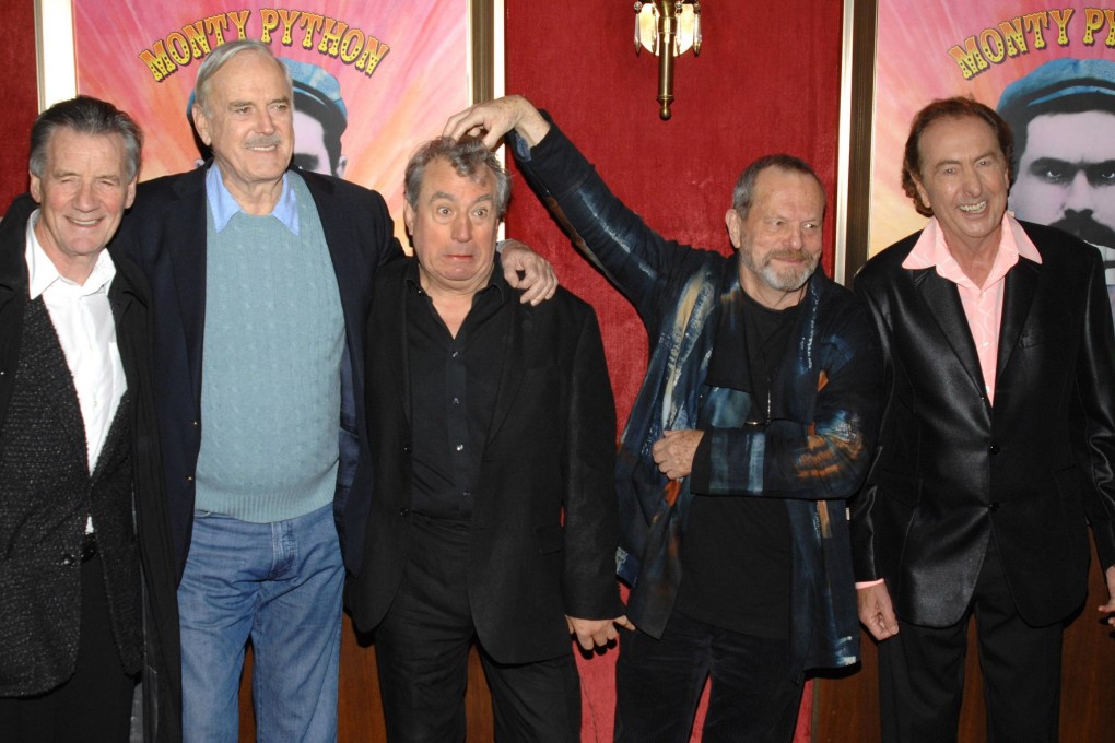 Michael Palin, John Cleese, Terry Jones, Terry Gilliam and Eric Idle at the premiere of Monty Python: Almost the Truth (the Lawyer's Cut), in New York in 2009. Photo: AP