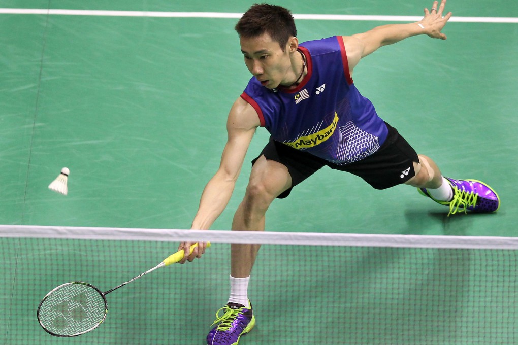 Lee Chong-wei reaches for a return during his opening match against India's Kidambi Srikanth at the Hong Kong Open. Photo: K.Y. Cheng