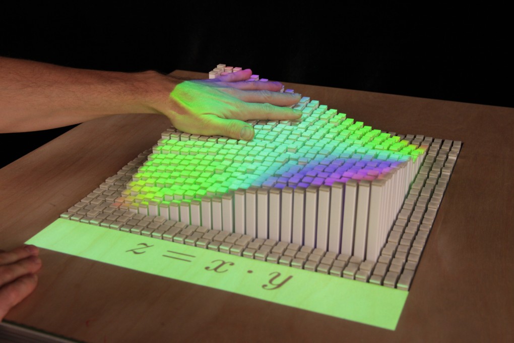 inFORM, a shape display that can render 3D content physically. Photo: MIT Media Lab