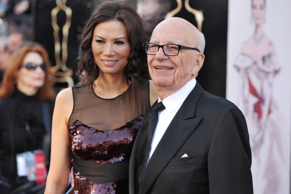 Rupert Murdoch and Wendi Deng in February. Photo: AP