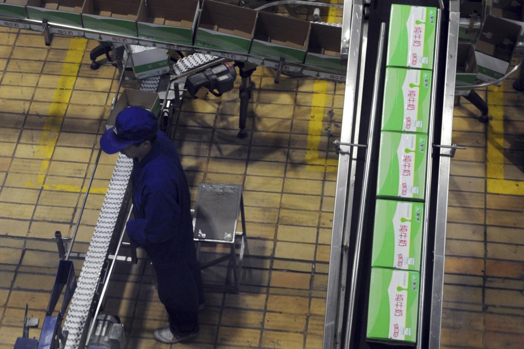Mengniu is a cornerstone investor in YST Dairy's share offer, the second in Hong Kong in two months from a dairy company. Photo: Reuters
