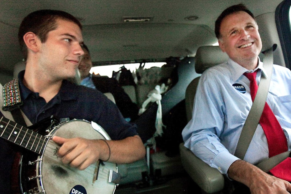 Creigh Deeds with his son Gus on the campaign trail. Photo: AP