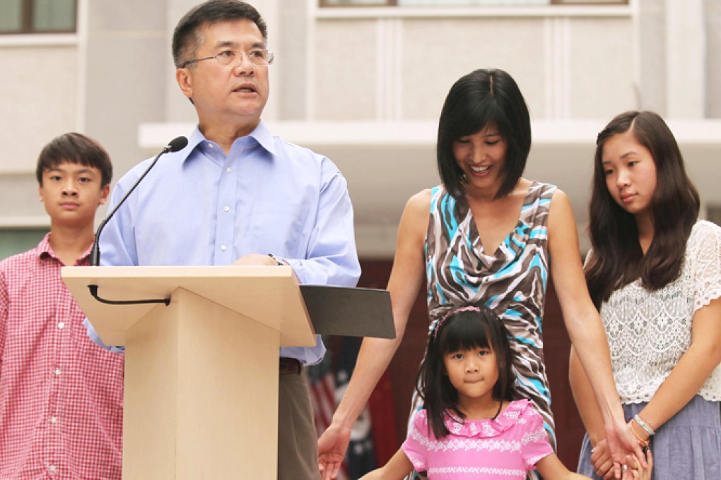 Ambassador Gary Locke and his family. Photo: SCMP