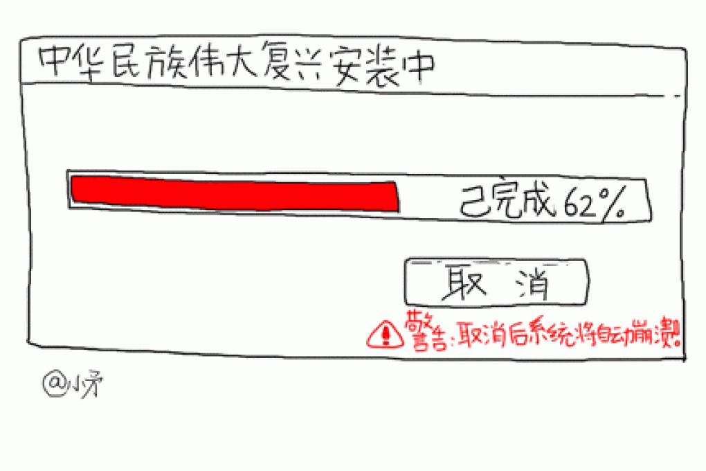 A cartoon rendition of Yang's index circulating on microblogs.