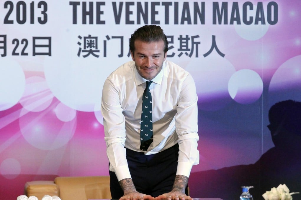 David Beckham is backing the Pacman. Photo: Edward Wong