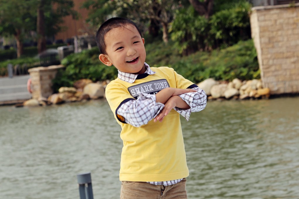 The operation went well and Guo Bin, 6, should be able to leave the Shenzhen eye hospital in about two weeks. Photo: SCMP