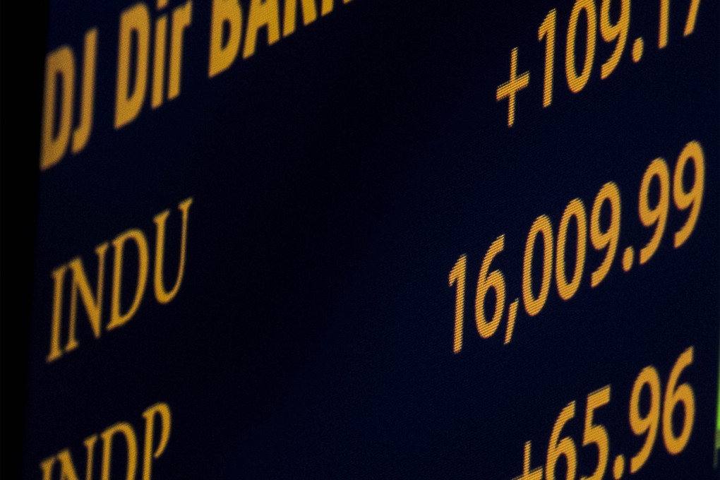The Dow Jones Industrial Average has risen 22 per cent this year. Photo: Reuters