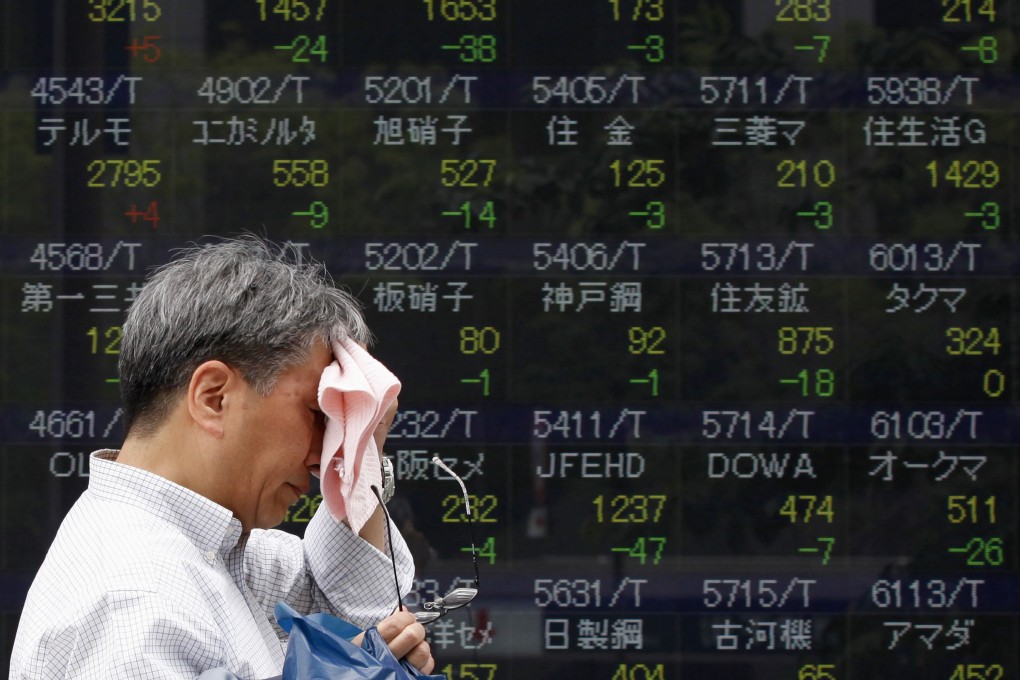 Banks in Japan were caught offside when the stock market suddenly turned volatile last year. Photo: Reuters