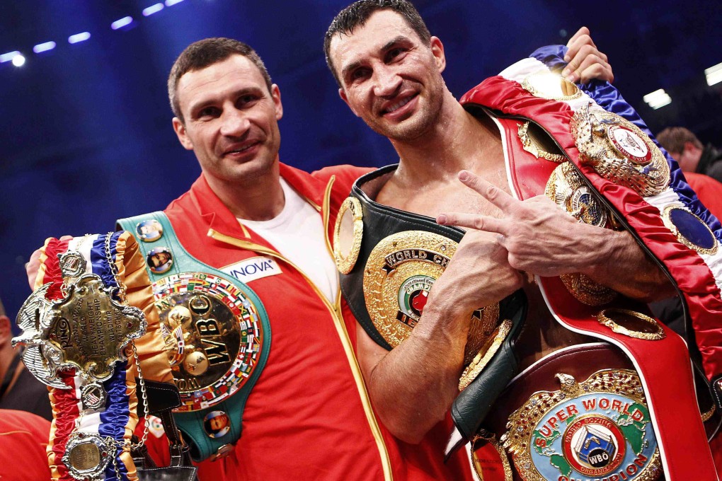 Vitali Klitschko (left) is the World Boxing Council heavyweight champion and brother Vladimir the World Boxing Association champion. Photo: Reuters