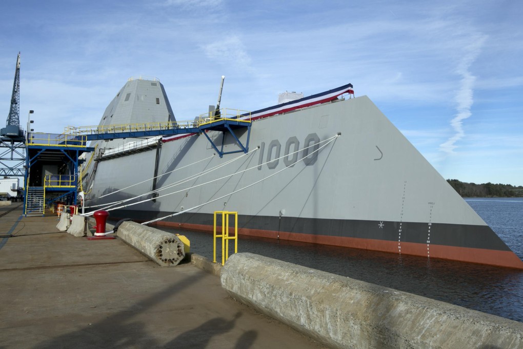 The US$3.5b Zumwalt is unlike any other US warship. Photo: AP