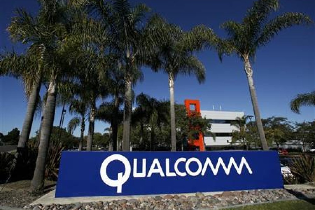 A Qualcomm sign is seen at one of Qualcomm's numerous buildings located on its San Diego Campus. Photo: Reuters