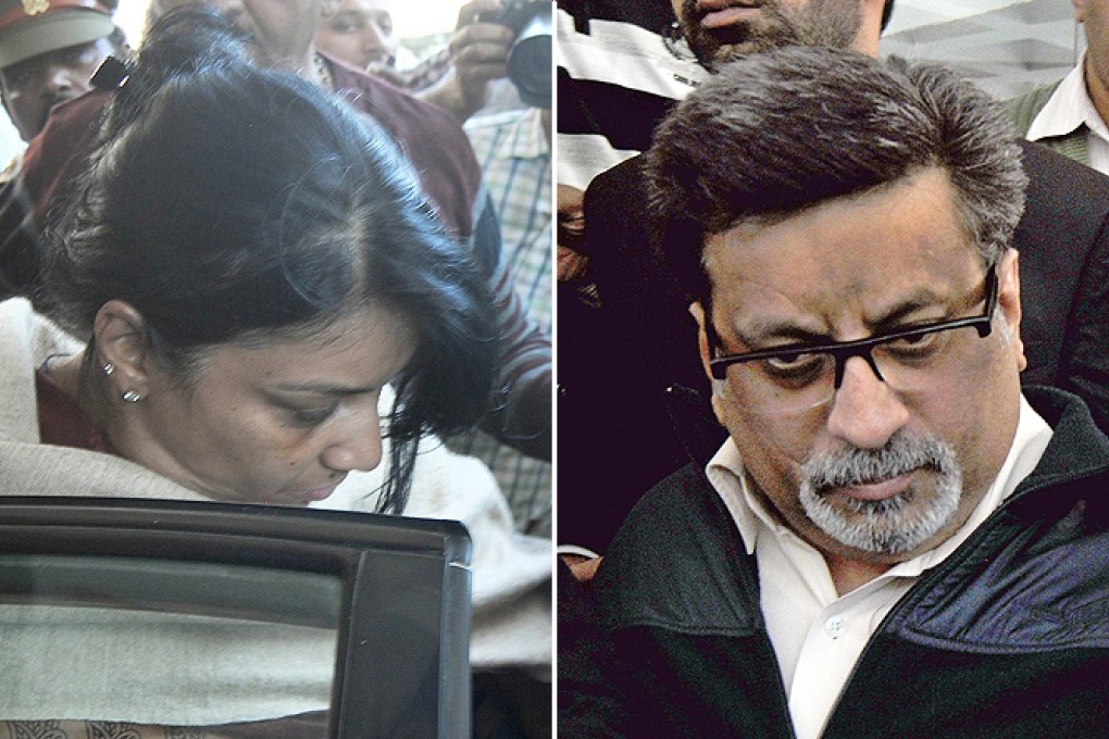 Nupur Talwar and Rajesh Talwar. Photos: AFP