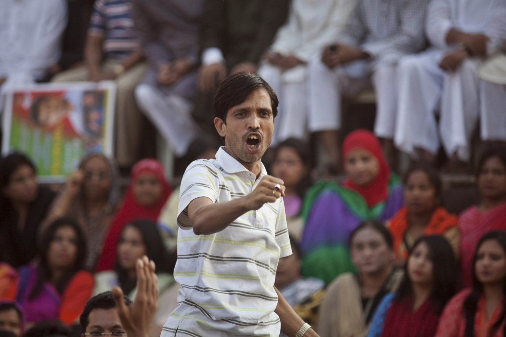A Bangladeshi man shouts slogans during a rally by the main opposition Bangladesh Nationalist Party (BNP) in Dhaka. Photo: AP