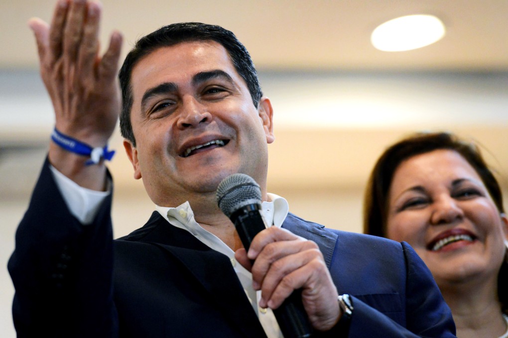 Juan Orlando Hernandez dismissed protests against his expected victory. Photo: AFP