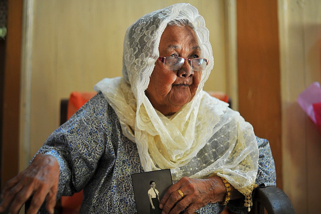 Hasnah Abdul Wahab, elder sister of Siti Aishah Abdul Wahab. Photo: AFP