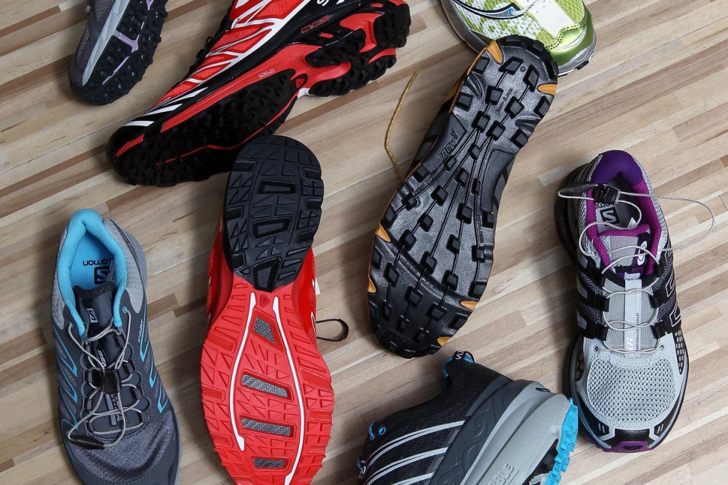 A range of trail running shoes. Photos: K.Y. Cheng