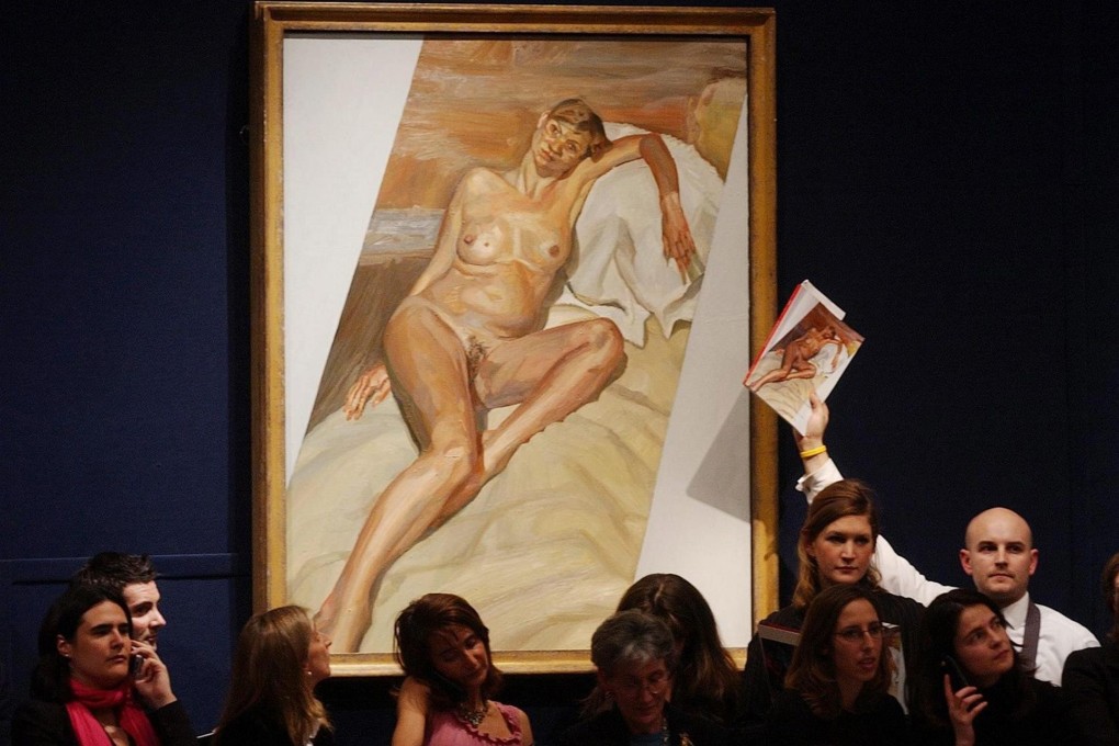 Lucian Freud's many works include a portrait of pregnant model Kate Moss. Photos: EPA