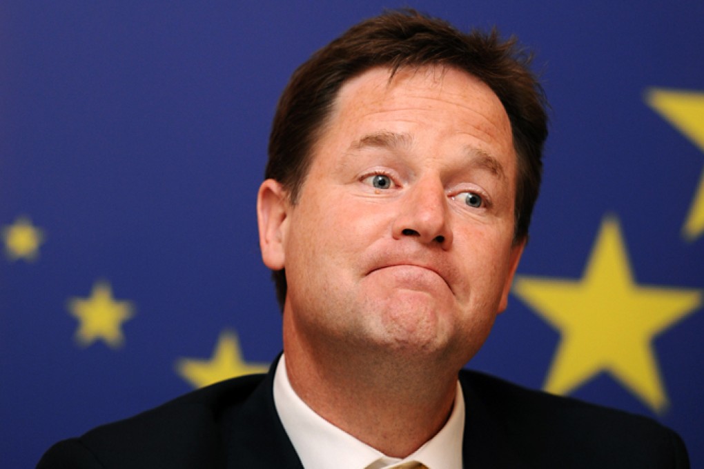 British Deputy Prime Minister Nick Clegg. Photo: AP