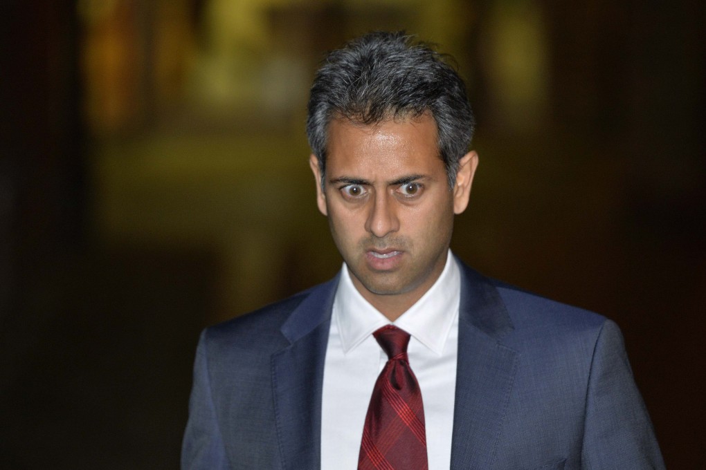 Rahul Gajjar, Charles Saatchi's accountant, leaves Isleworth Crown Court in west London. Photo: Reuters