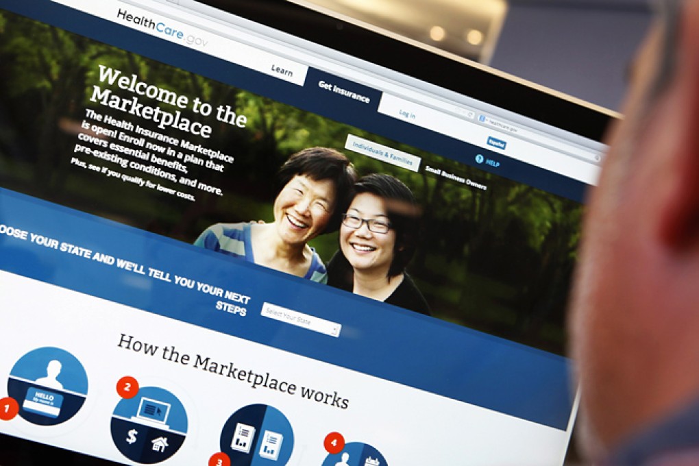 A man surfs on the HealthCare.gov website. Photo: Reuters