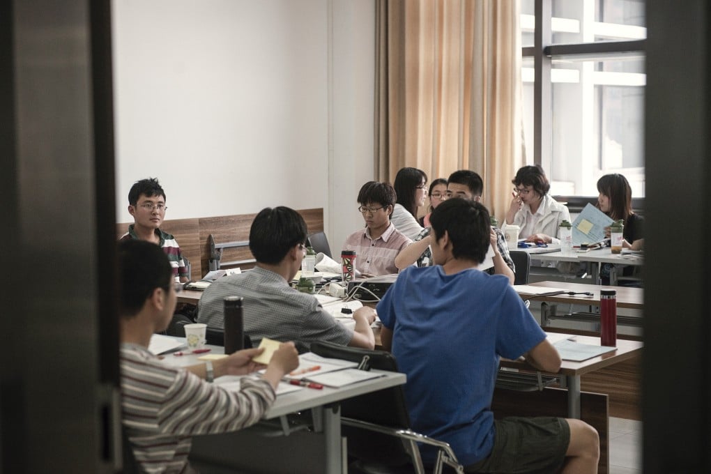 Students in a class at Renmin University of China in Beijing. Photo: AP