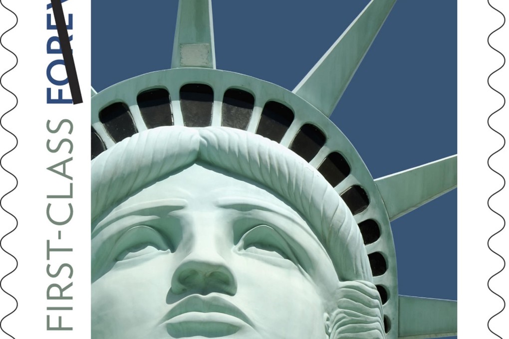 The Lady Liberty stamp.