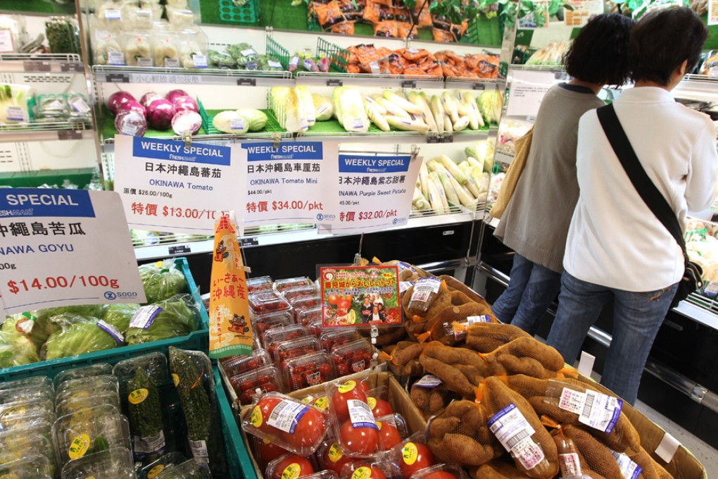 A supermarket selling Japanese food. A wave of problems such as nuclear contamination have tainted the nation's reputation as a food safe-haven.