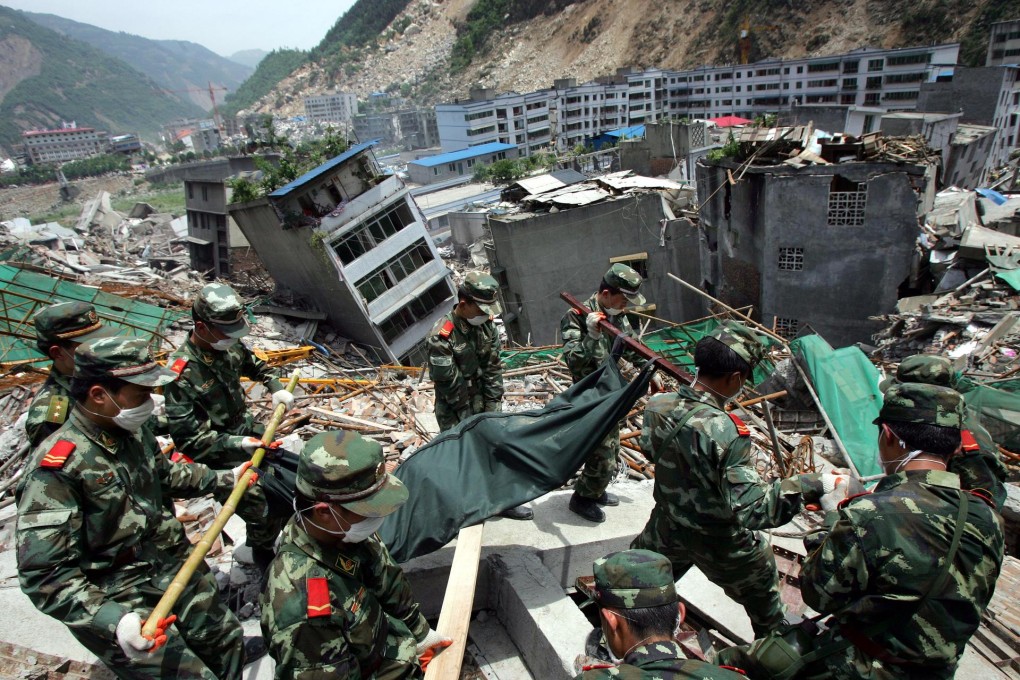 Insurers remain mindful of the risks with catastrophe cover, with the 2008 Sichuan earthquake causing losses of 845 billion yuan. Photo: AP