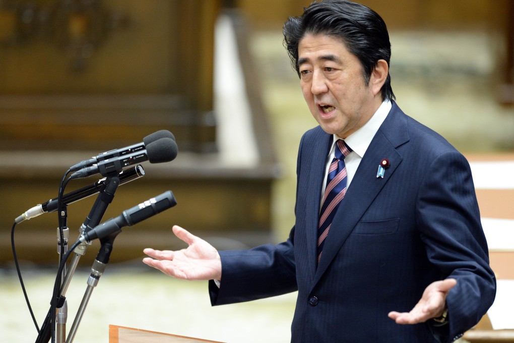 Japanese Prime Minister Shinzo Abe is seen as hawkish on defence issues. Photo: AFP