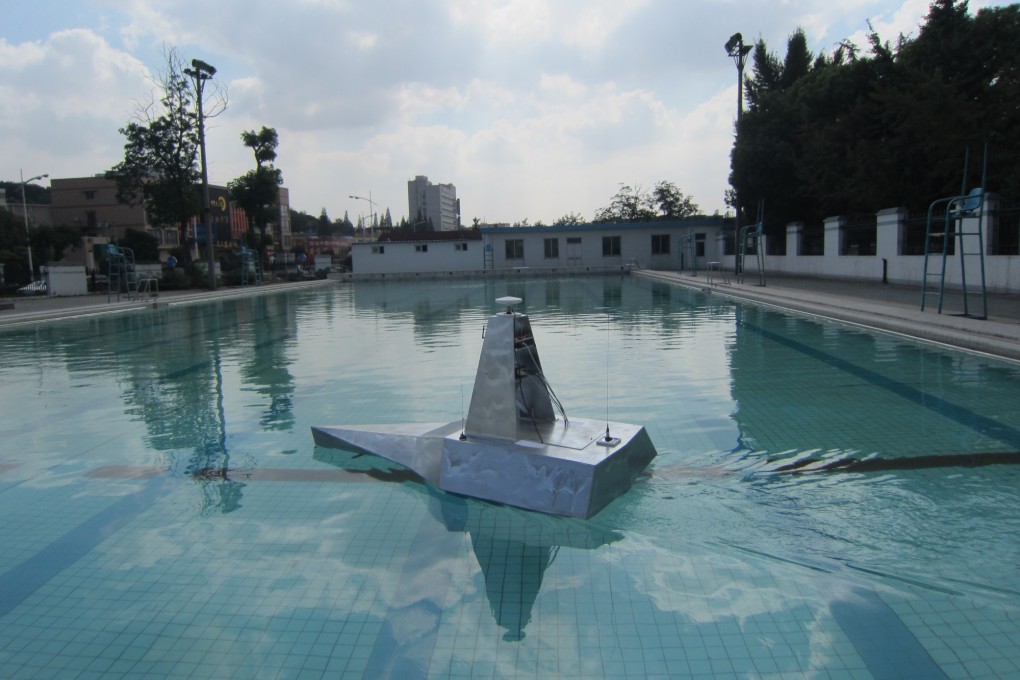 A prototype of unmanned vessel developed by Jiangsu University of Science and Technology. Photo: JUST