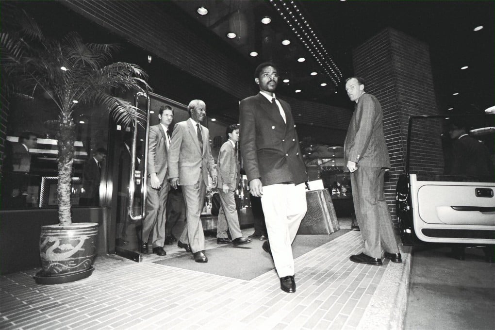 Mandela in Hong Kong in 1991. Photo: SCMP