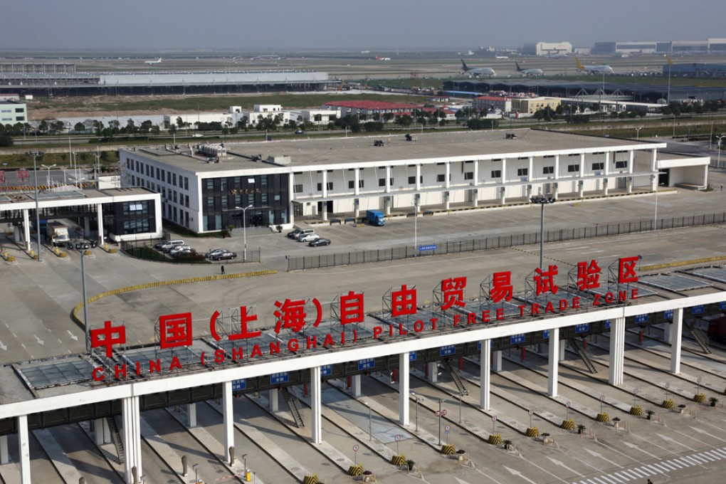 The free-trade zone in Shanghai. Photo: Bloomberg