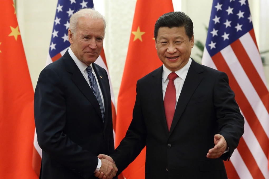 US Vice President Joe Biden meets with Chinese President Xi Jinping. Photo: Xinhua
