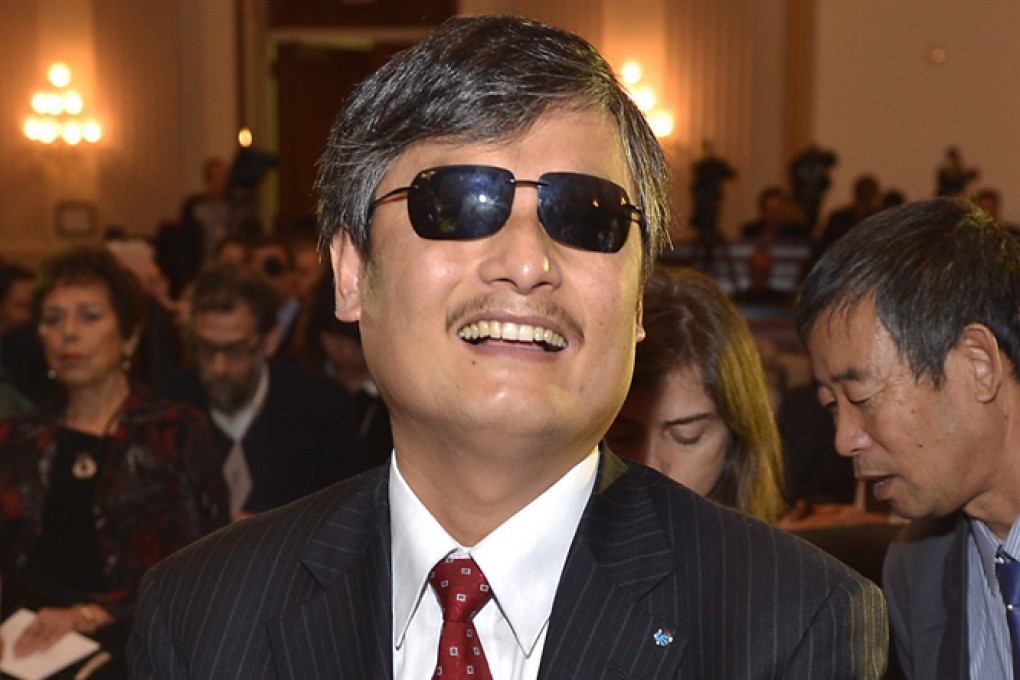 Chen Guangcheng attends the 2013 Tom Lantos Human Rights Prize ceremony in Washington. Photo: Reuters