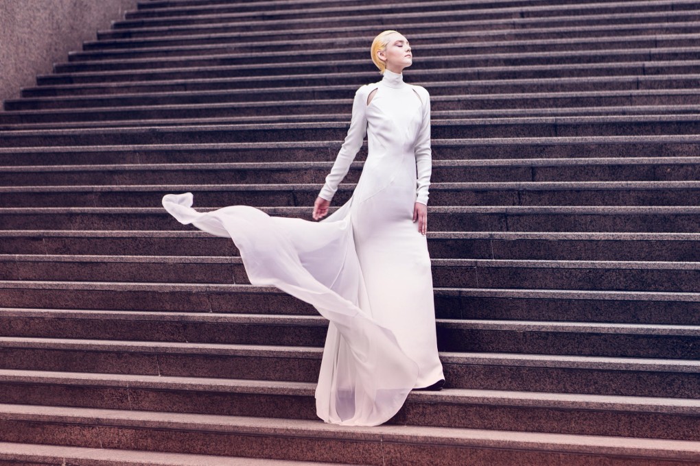 Gown (HK$18,000) by S.Nine by Susanna Soo (snineonline.com).