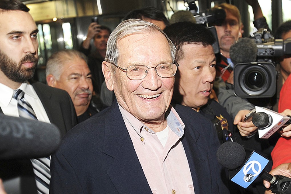 Merrill Newman, a retired American soldier freed from North Korea, arrives at San Francisco International Airport. Photo: Reuters