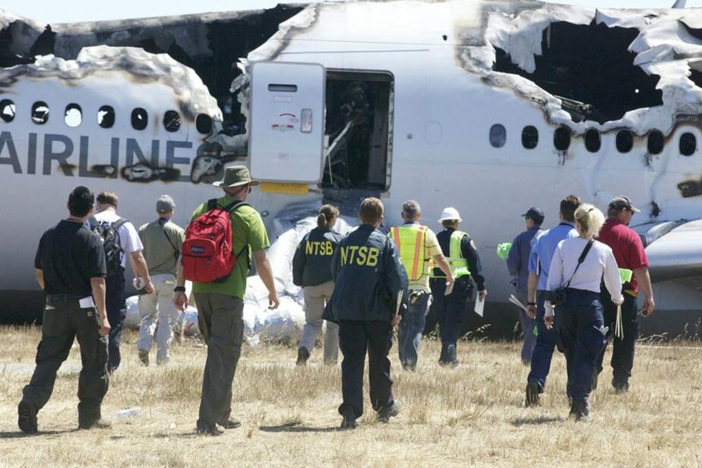 NTSB investigators at the scene of the Asiana Airlines Flight 214 crash site in San Francisco. Photo: Reuters