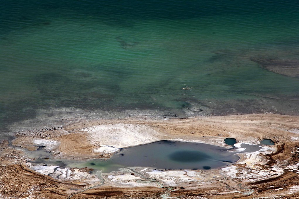 The Dead Sea is slowly drying up and the water level is dropping by a metre a year. Photo: Reuters