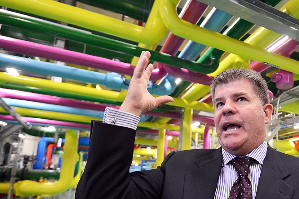 Joe Kava of Google's vice president of data centres speaks to the press during a launch ceremony at the Google data centre in Changhua, central Taiwan, on Wednesday. Photo: AFP