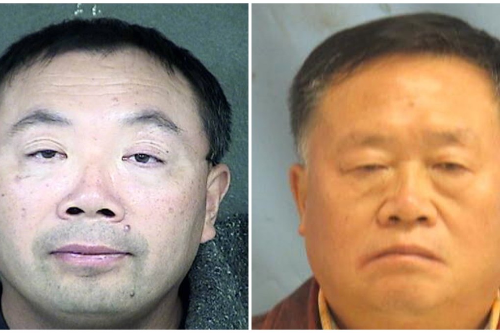 Zhang Weiqiang (left) and Yan Wengui face theft charges.