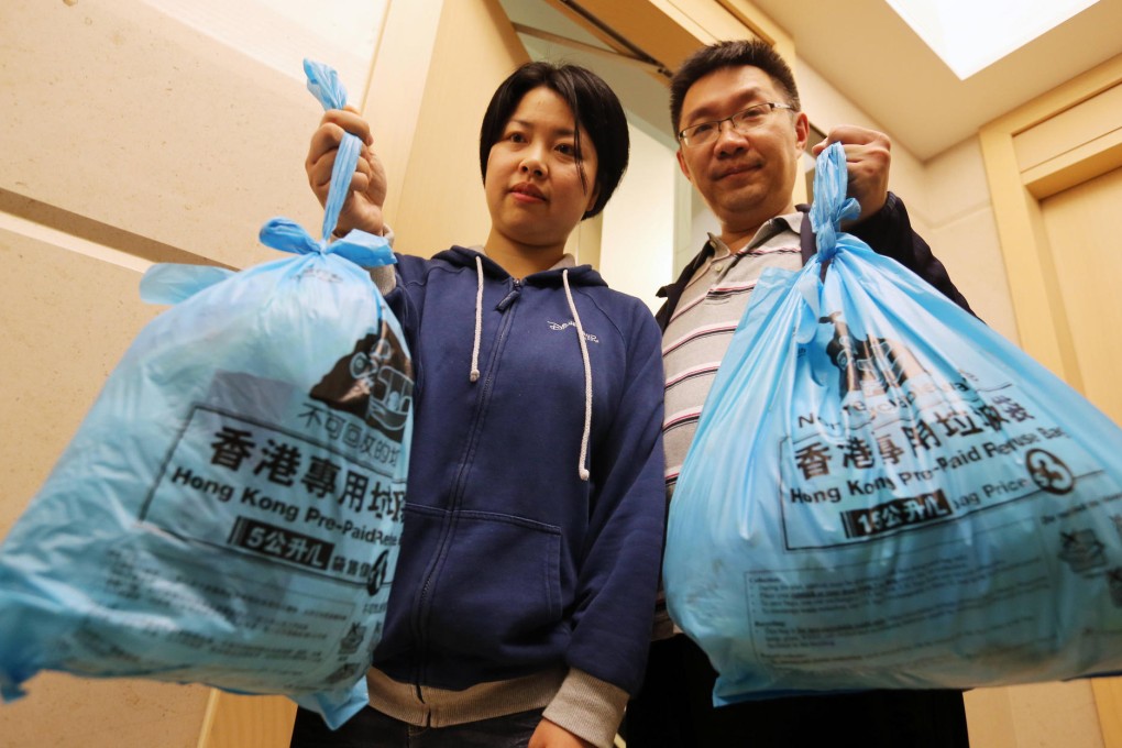 Deborah Ng Wai-wah and Roger Hu Ka-wo said the scheme made them more aware of the need to recycle. Photo: KY Cheng